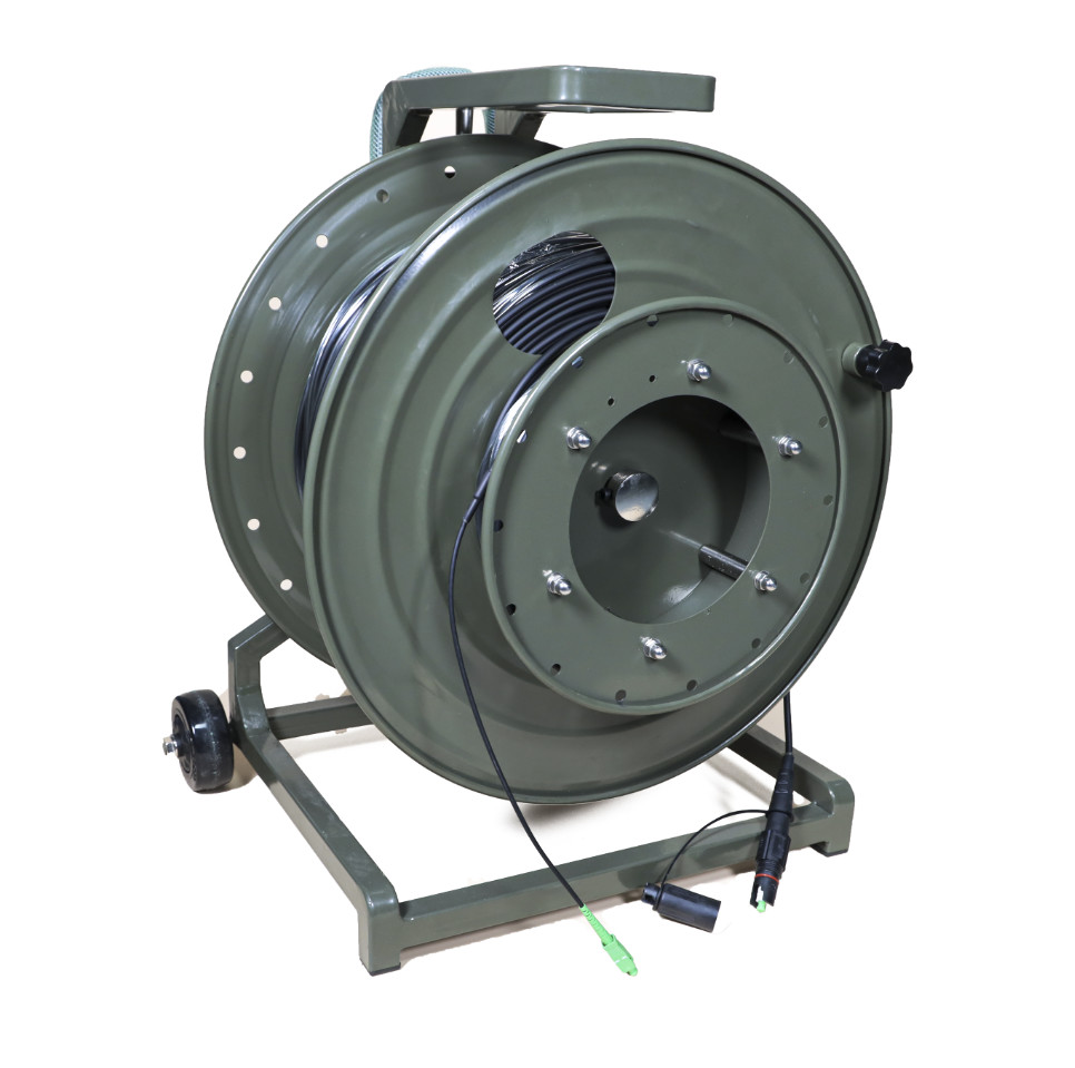 Портативный кабельный катушка с Optitap SC TPU Внешний бронированный волоконно-оптический кабель