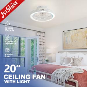 3 cores LED Light Low Profile Fancy Design ABS Blades Ventilador de teto