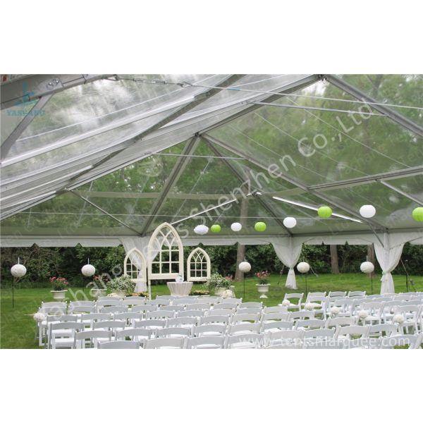 Glassland Romantic Transparent Clear Top Tent Wedding , clear party tent