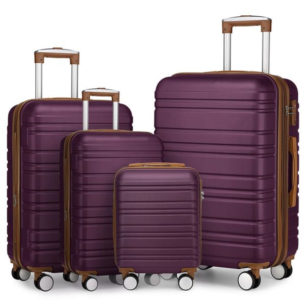ABS Hardcase Spinner Luggage Hard Sided Suitcase With Mute Wheels