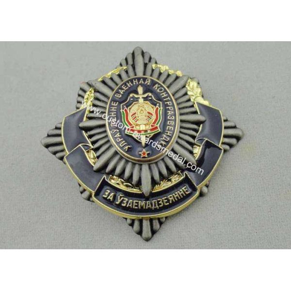 High Relief 3D Die Cast Medals By Zinc Alloy With Animal , Antique Nickel Plating