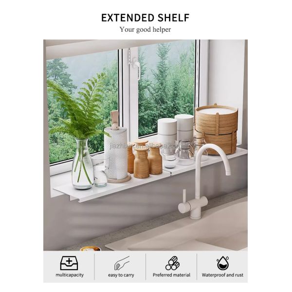 Household Non-magnetic Punch-free Extended Version Kitchen Bathroom Sink Desktop Balcony Multi-functional Widened Storage Rack