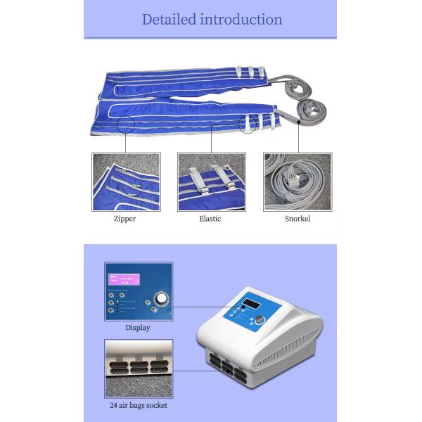 Pressotherapy Air Compression Lymphatic Drainage Detoxification Fat Loss Device