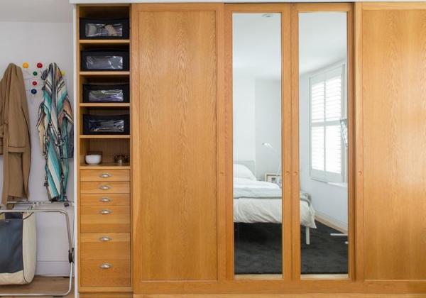 Moisture Resistant MDF Particle Board Wardrobe For Modular Bedroom Furniture