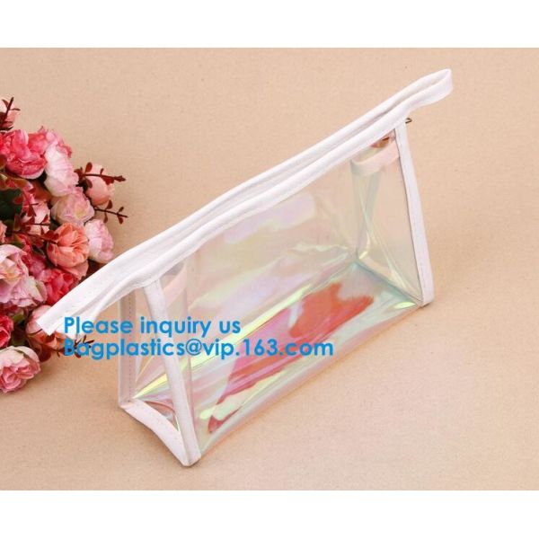 Custom PVC cosmetic bag Zipper Clear Toiletry Bag,Promotional Travel Bag pvc Zipper Bag Custom Logo Toilery Cosmetic Bag