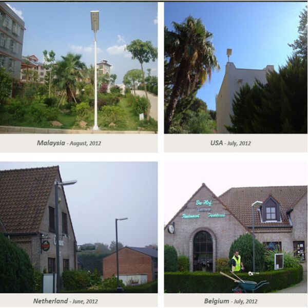 Integrated 30W Solar LED Garden Light With CE RoHS Certified And Motion Sensor