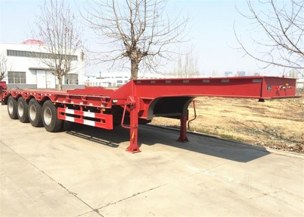 Extendable Lowboy Loader 3 Axle 80 Tons Low Bed Semi Trailer