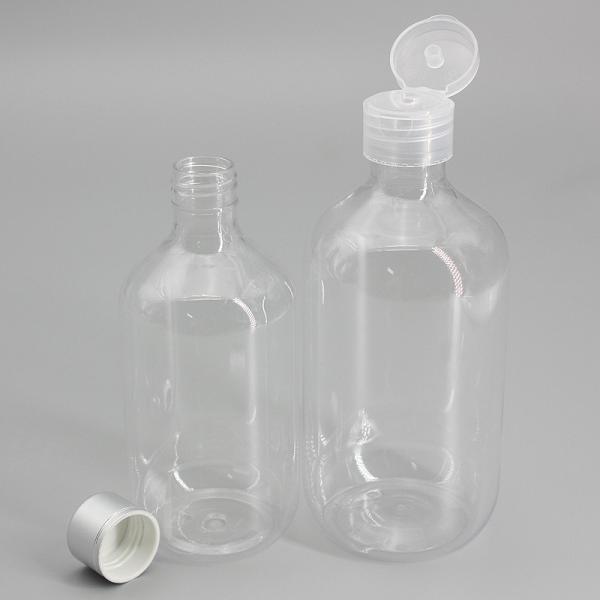 Flip Top Cap 24mm 480ml Clear Plastic Liquor Bottles