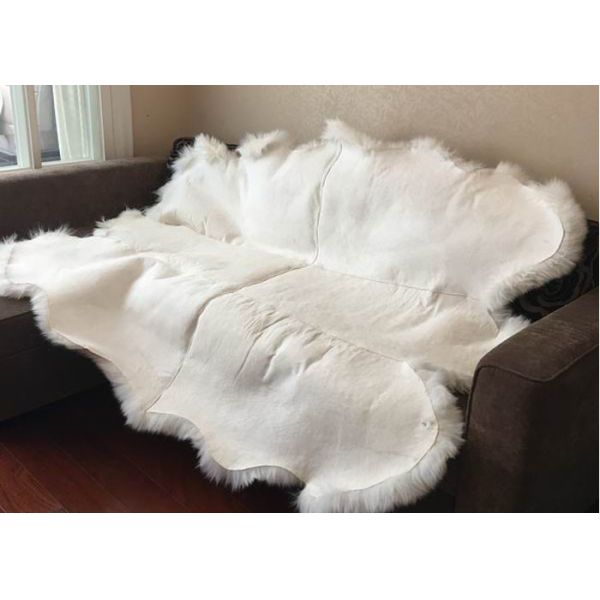 Кожа овец шубнин двойника ламбсвоол реального половика овчины длинная прячет для лобби гостиницы