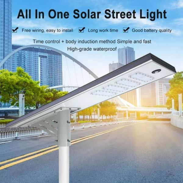 Bright Solar Street Lighting Solution 30W 40W 60W 100W All in One Road Integrated Outdoor Solar LED Street Light