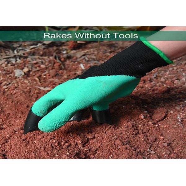 Cut Resistant Garden Work Gloves Hand Care Nails With Digging Planting Claws