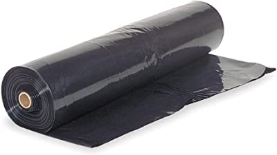 Plastic 6 Mil Black Vapor Barrier Film Durable Polyethylene Film Vapor Barrier