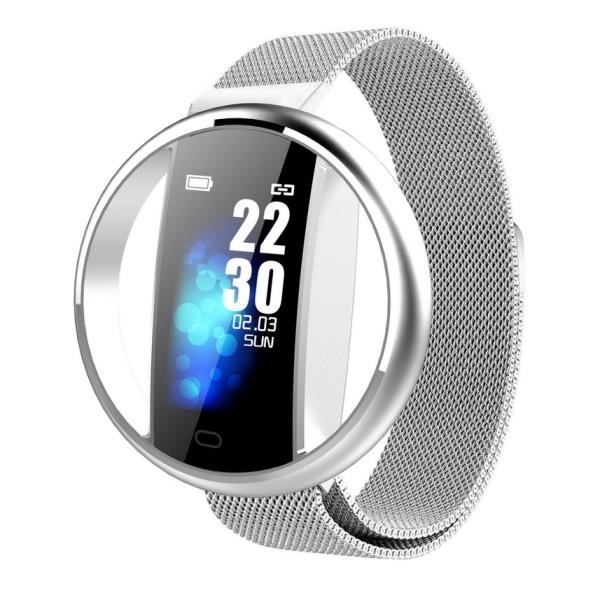 Couple Mesh Stainless Steel Band LED Smart Watches Multifunctional Sleep Monitorring