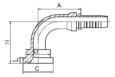 Straight Pipe FL Sae Flange Connection 2inch Stainless Steel 3000PSI
