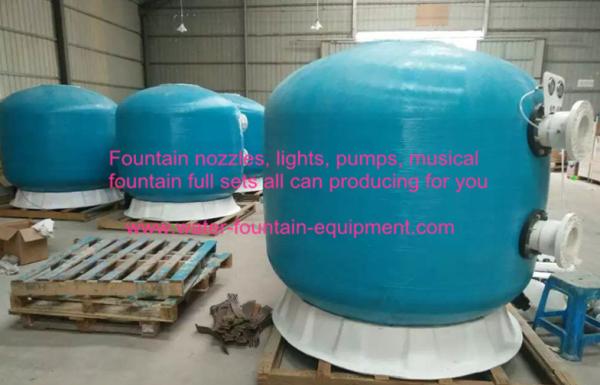 Diameter 1600 Commercial Fibreglass Swimming Pool Sand Filters Pools Filtration With Oil Guage Plate