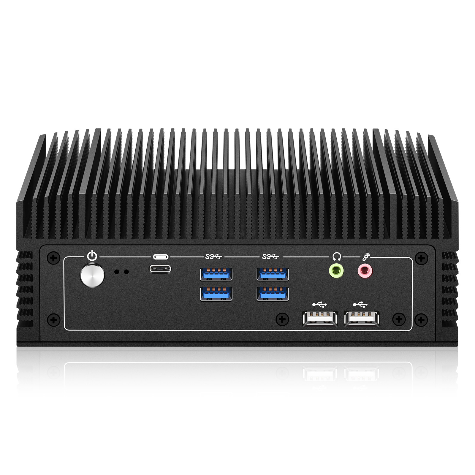2 x COM232/485 i3/i5/i7 12th/13th gen 2x 2.5Gbe LAN без вентилятора IPC BOX PC 16GB DDR5 512GB SSD