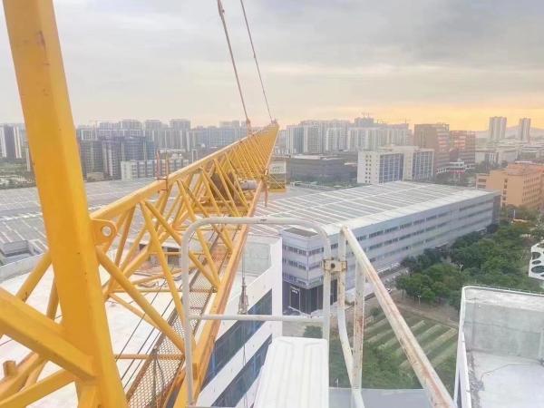 Get the Job Done Right with a 6T Yellow Second-Hand Tower Crane 17 Years of Experience