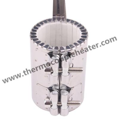 SS304 Sheath Nichrome Resistance Wire Ceramic Band Heaters For Plastic Industry