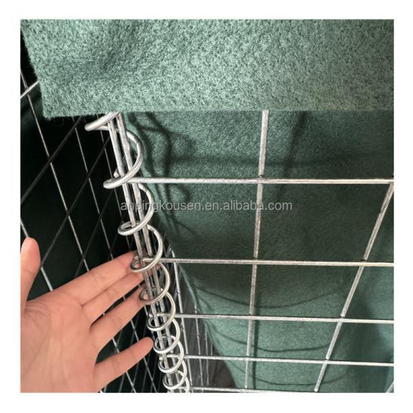 Heavy Galvanized Square Welded Mesh 1x1x1m Sand Protection Barrier with 4mm Wire Gauge