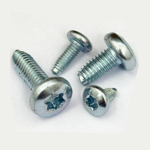 Zinc Plated Hexalobular Socket Pan Head Thread Rolling Screws DIN7500