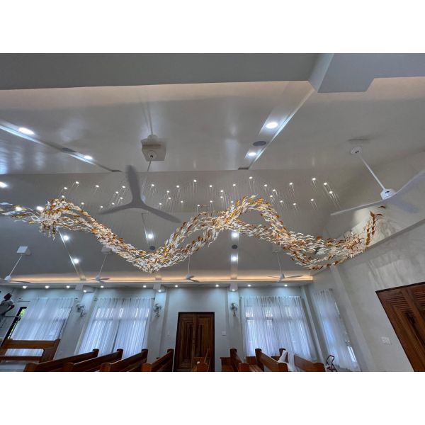 Custom Hotel Lobby Art Chandeliers Pendant Lights for Dolphin Ornaments Shopping Mall Ceiling Corridors Sales Department Sand
