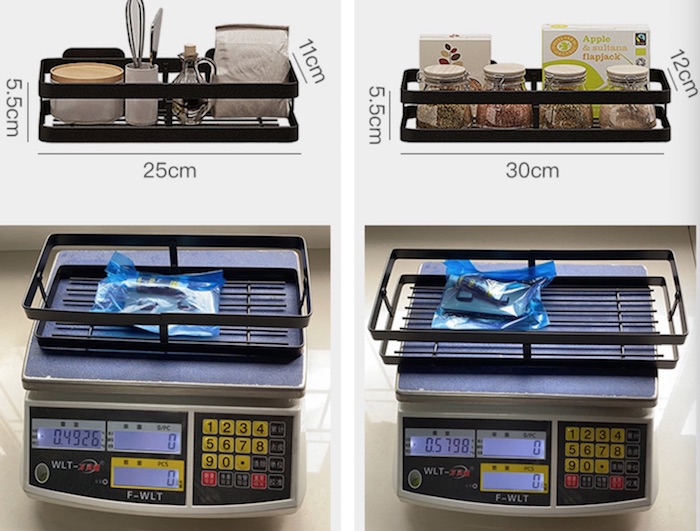 201 организатор Condiment Kitchenwares 25cm-40cm нержавеющей стали установленный стеной