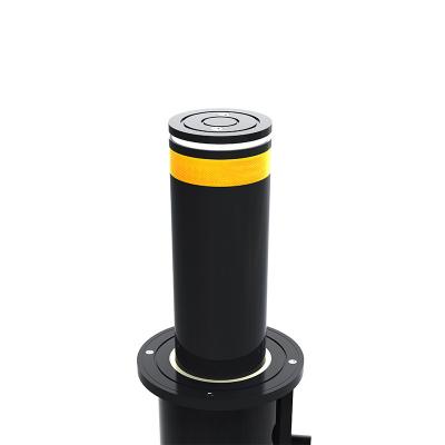 Customzation Logo Black Color Steel Pipe Bollards for Construction Site Car Parking Remote Control