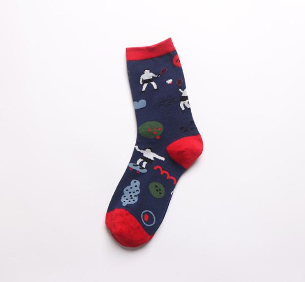 Unisex Unique Dress Women'S Quarter Socks Cotton / Awesome Cotton Girls Socks With Jacquard