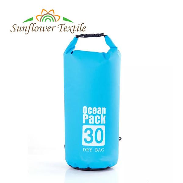 Trouxa impermeável/10L/20L/30L de pouco peso azul preta da trouxa do saco seco 5L