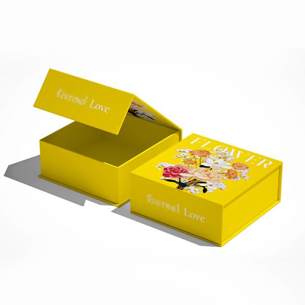 Magnetic Flip Book Box Makeup Cosmetic Packaging Boxes Durable Protective Excellent Packaging