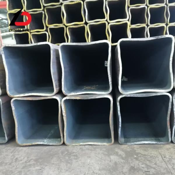 Carbon Steel Ms Seamless Tube 50*100mm Rectangular Carbon 5 mm Thickness Seamless Tube Black Seamless Mild Steel Square Tube with Cut Process