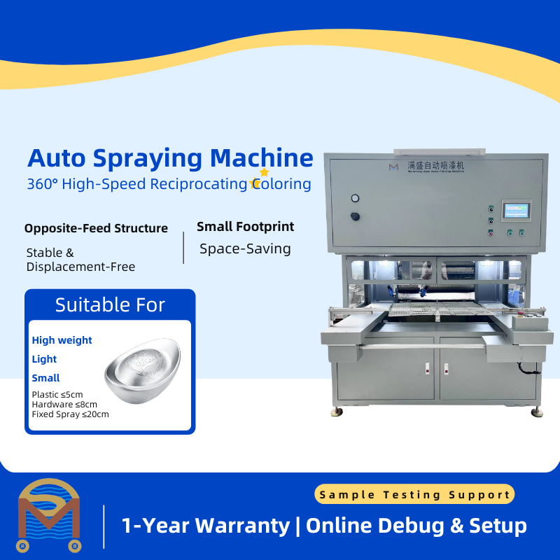 600X5A Automatic Spray Painting Machine, Coating Equipment for Silver Ingot Spraying