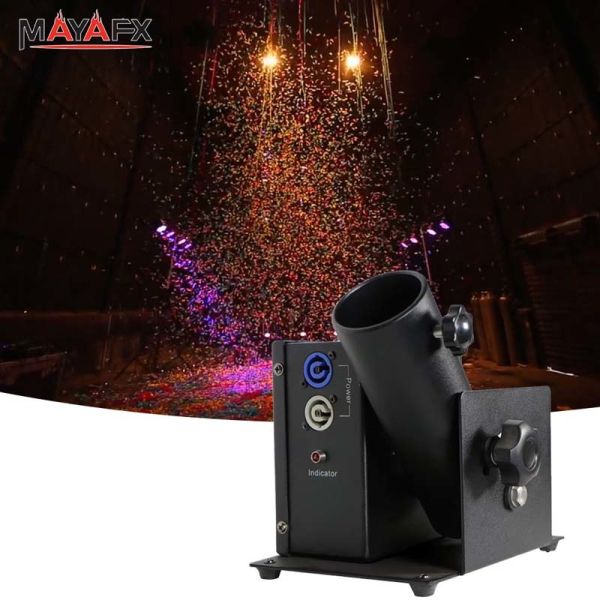 Electric Confetti Launcher with DMX512 Control 6-8 M Height and Quad-Shot Option