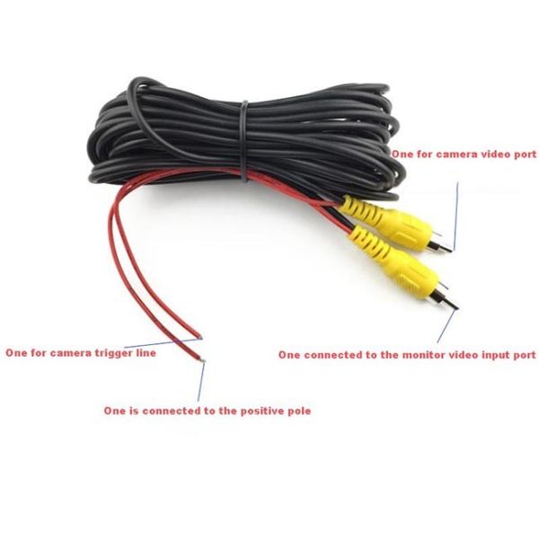 удлинительный кабель кабеля камеры автомобиля длины OD3.0mm 6m видео-