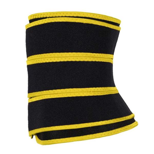 Espartilho de Black And Yellow do instrutor da cintura das correias do neopreno 3 para aplainar da barriga