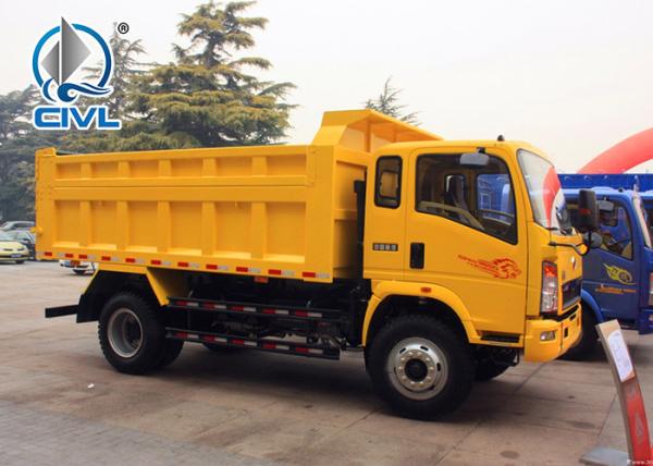 4 Wheel Mini Light Dump Truck Light Duty Trucks Safety 1-10 Tons Yellow Color lightduty commercial truck