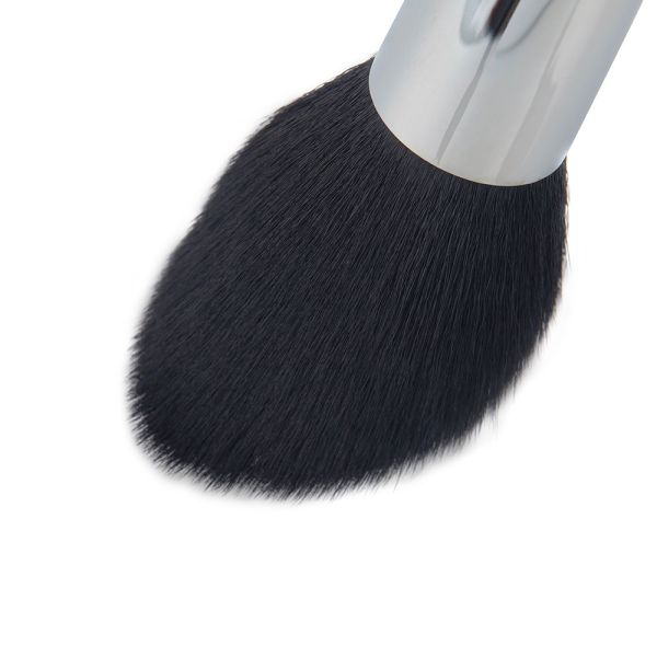 Copper Ferrule 1pc Tapered Face Brush Synthetic Black Fibre Hair