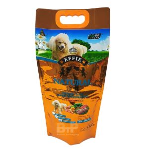 Custom Printed Side Gusset Bag Pet Treats Reusable 2.5KG 5KG 10KG Flat Bottom Pouch Dog Food Packaging Bags