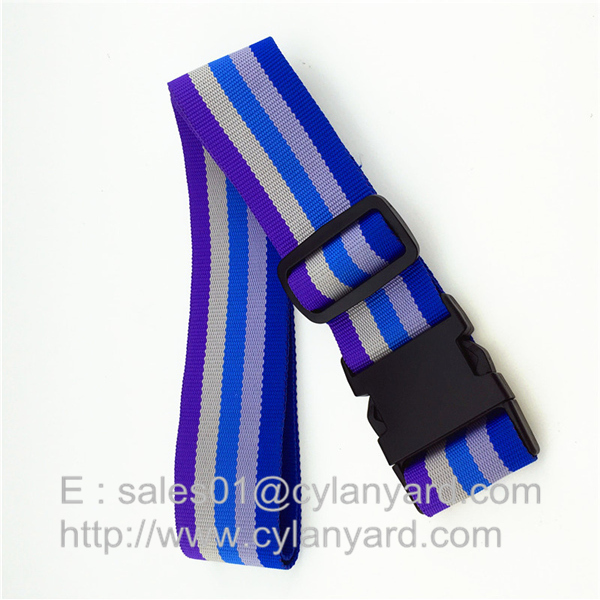 Polyester Luggage Belt straps, Suitcase Belt With Plastic Buckle And Adjustable Clips