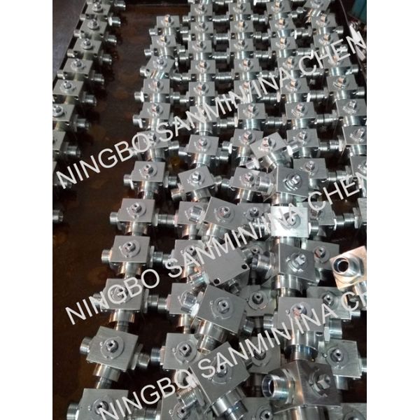 31.5MPa Male Thread 3 Way Hydraulic Ball Valve