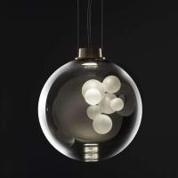 Lumière pendante en verre moderne simple pour le restaurant de café de barre