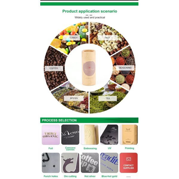 Légère poussée vers le haut tube en papier étanche à l'humidité tube en papier emballage de baume à lèvres