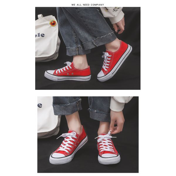 Large Size Shoes Spring Low-Top Couple Canvas Shoes Men'S Shoes Casual Shoes Sports Shoes Men Wear