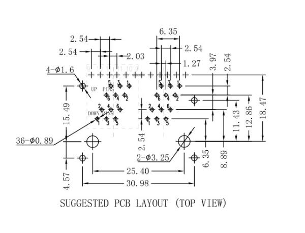 JX20-0252NL | LPJ27335A48NL Coon Stacked RJ45 2x2 100Base-Tx 1CT/1CT RoHS