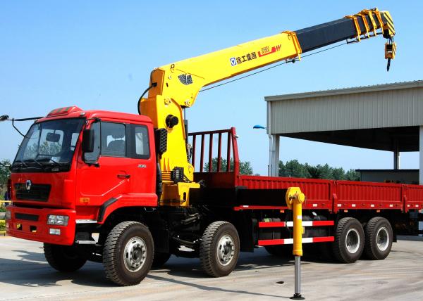 Economical Heavy Things Lift Truck Loader Crane , 16 Ton Truck With Crane