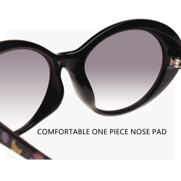 KIDS SUNGLASS 63210 PLASTIC OVAL DESIGN COLORFUL LENS GIRL CUTE GLASSES