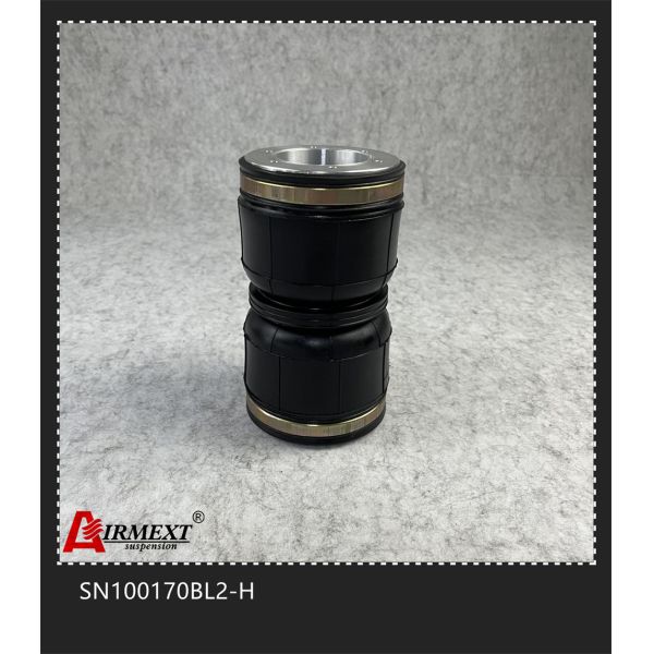 SN100170BL2-H Slim Rubber Shock Absorber Double Convoluted Air Bellow Suspension