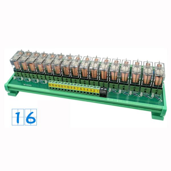 8 Ways Pluggable Relay Module PLC Output Amplifier Board DC 12V 24V