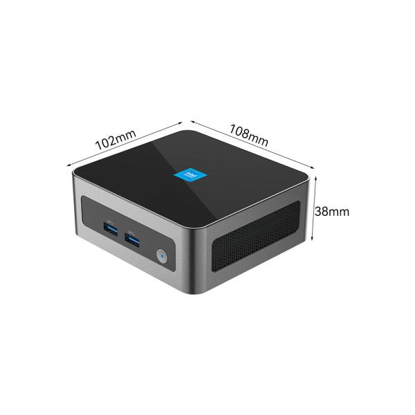 12th Gen N100 Processor Intel Mini PC DDR4 32GB With Single LAN Dual HDMI