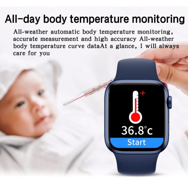HL22PRO Smart Watch  Zinc Alloy 3.7V 220mAh Customized  Temperature Measurement